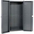 Global Equipment Storage Cabinet - Louver In Doors And Interior 38 x 24 x 72 Assembled 662142B
